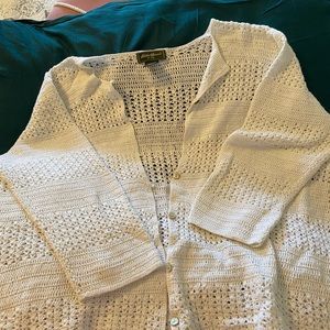 Eddie Bauer crocheted summer sweater